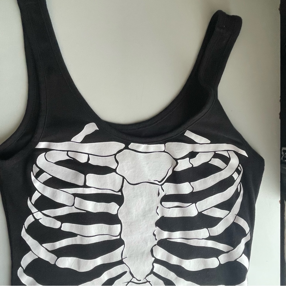 Vintage skeleton cotton dress - Picture 9 of 16
